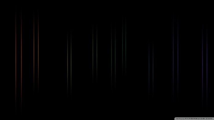 Abstract vertical colored lines on black background