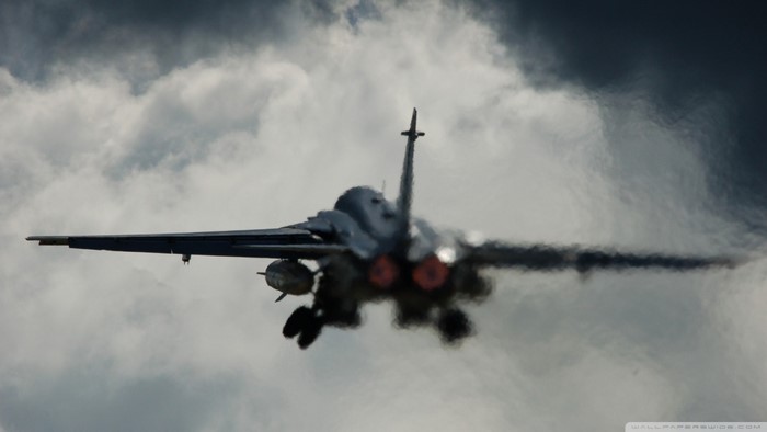F-111 Aardvark military jet aircraft flying