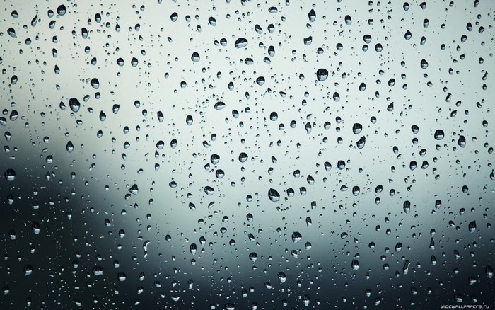 Water drops on glass texture