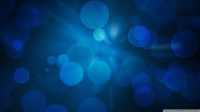 Abstract blue circles and light effects