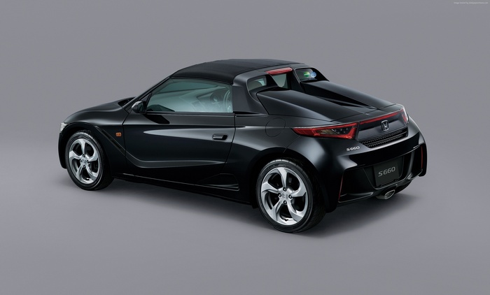 Black Honda S660 sports car