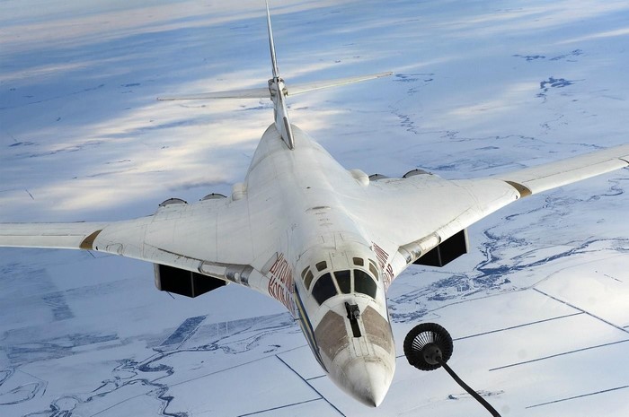 Tupolev Tu-160 Blackjack bomber in flight