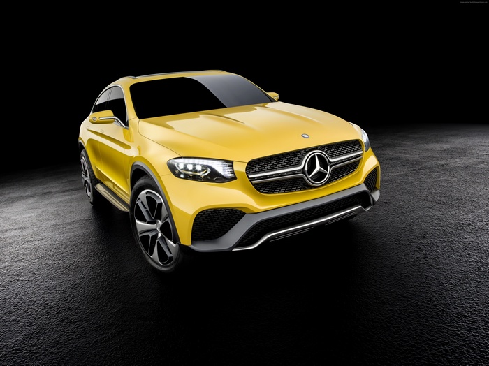 Yellow Mercedes-Benz GLC Concept Car