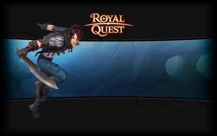 Royal Quest character with sword