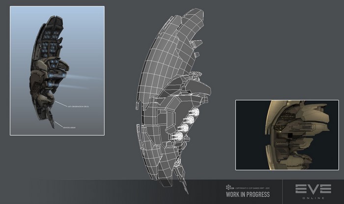 3D model of EVE Online spaceship