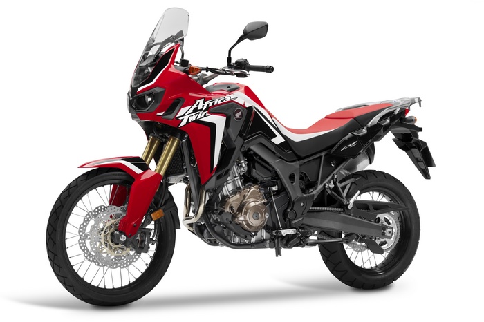 Red Honda CRF1000 Africa Twin motorcycle
