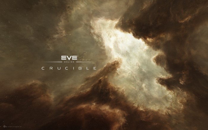EVE Online Crucible space nebula wallpaper
