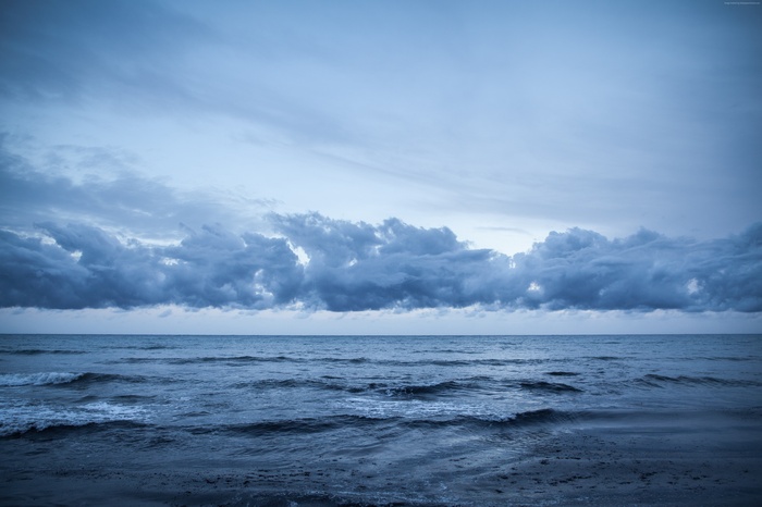 Clouds over the sea at Playa de Migjorn, Formentera, Spain 4K