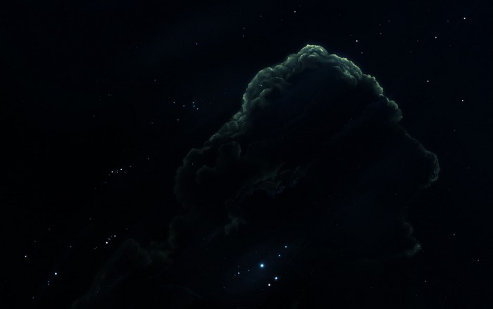 Dark Nebula with Stars