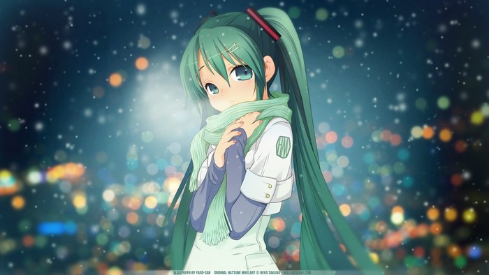 Hatsune Miku in Winter City