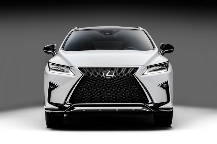 White Lexus RX 350 front view