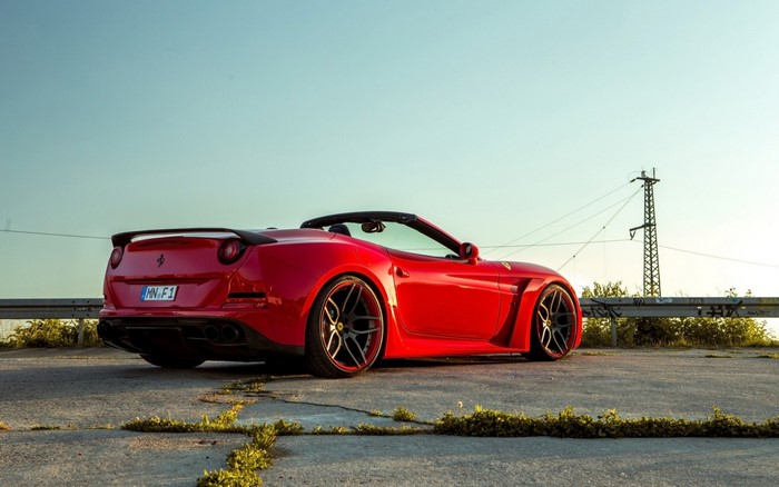 Red Ferrari California T Novitec N Largo Convertible