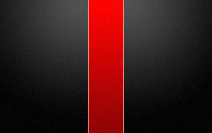 Minimalist Red Line on Black Background