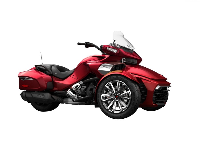 Red Can-Am Spyder F3-T Tricycle