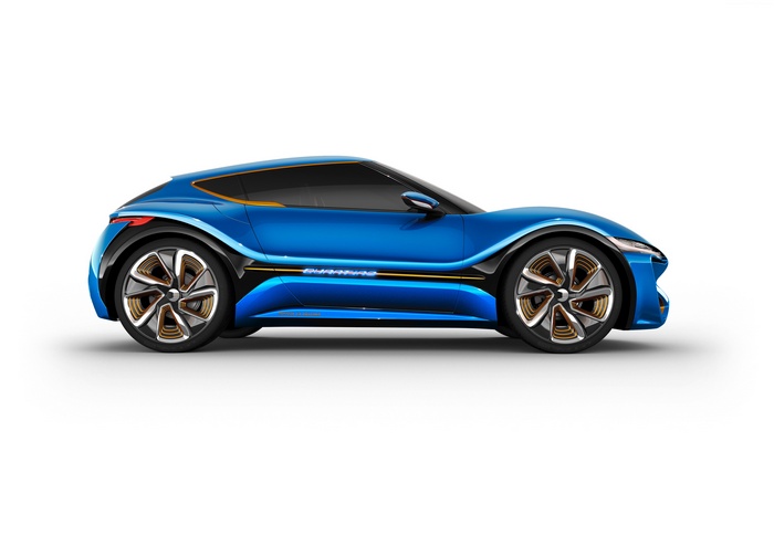 Blue NanoFlowcell QUANTiNO Hybrid Concept Hatchback