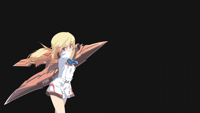 Charlotte Dunois from Infinite Stratos with a large weapon
