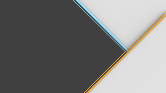 Abstract geometric design with dark gray, light gray, blue, and orange lines