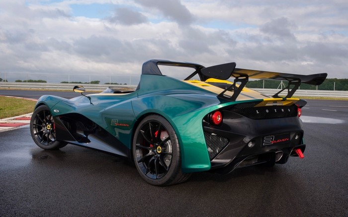 Lotus 3 Eleven sports car on a race track