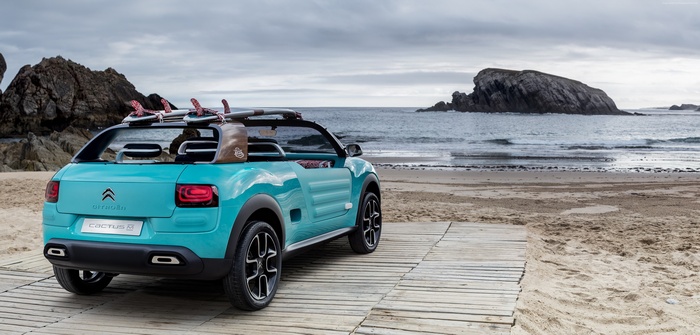 Citroen Cactus M concept car on a beach