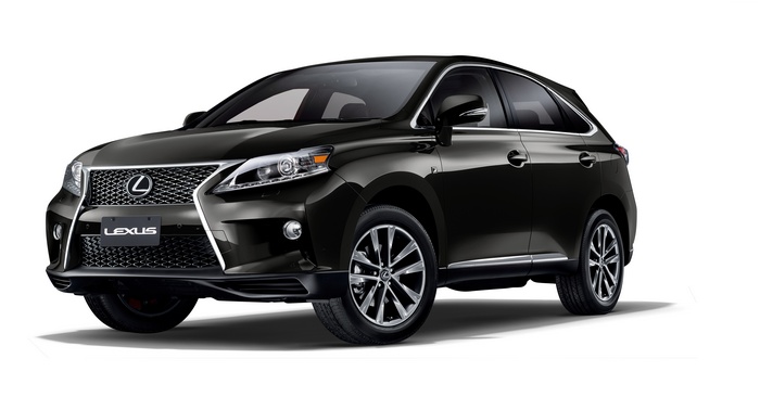 Black Lexus RX 350 luxury SUV