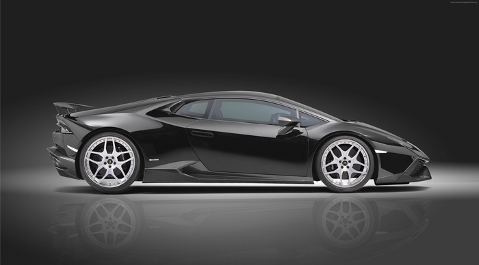 Black Lamborghini Huracan LP610-4 Sports Car