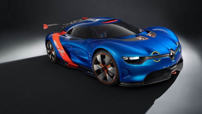Blue Renault Alpine Concept Car