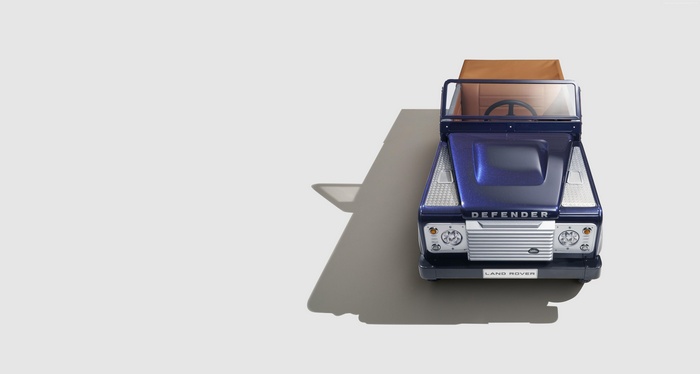 Blue Land Rover Defender Pedal Car