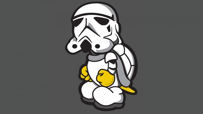 Stormtrooper Koopa Troopa crossover drawing