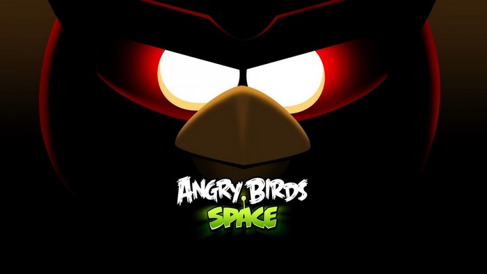 Angry Birds Space logo with Red Bird