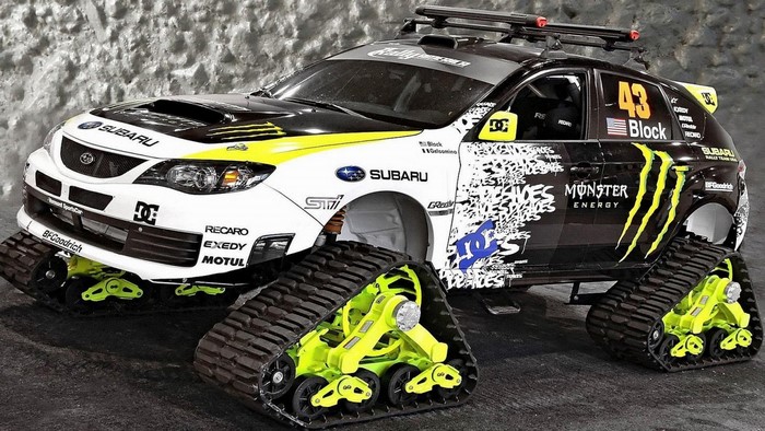 Ken Block's Subaru WRX STI with Tracks