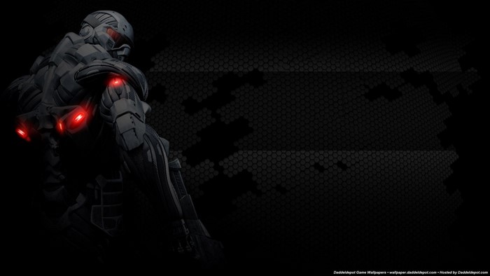 Crysis Nanosuit soldier in darkness