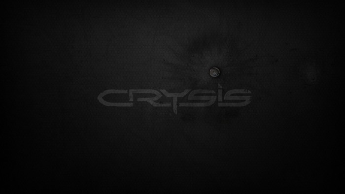 Crysis logo on a dark textured surface