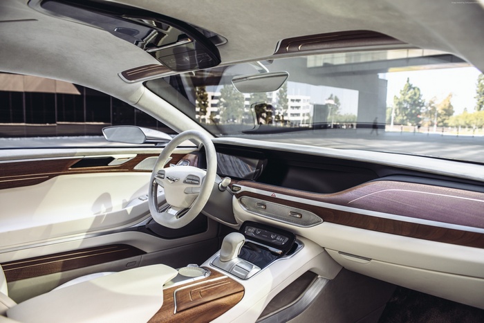 Interior of the Hyundai Vision G concept coupe