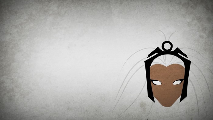 Storm from X-Men minimalist illustration