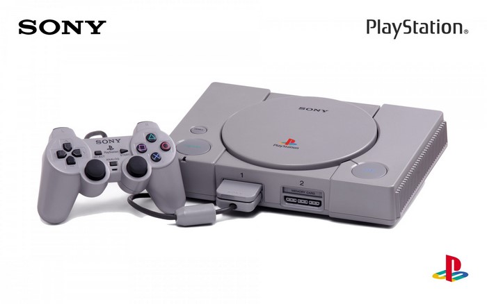Sony PlayStation 1 console and controller