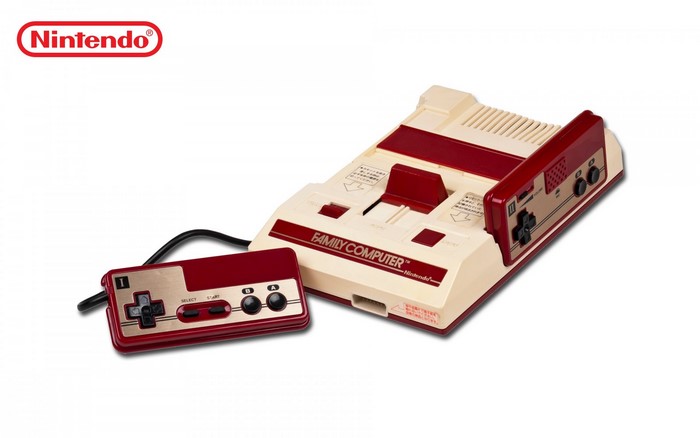 Nintendo Family Computer console with controller