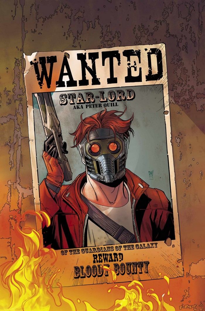Star-Lord from Guardians of the Galaxy Wanted Poster