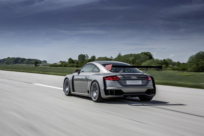 Audi TT Clubsport Turbo concept car on a road
