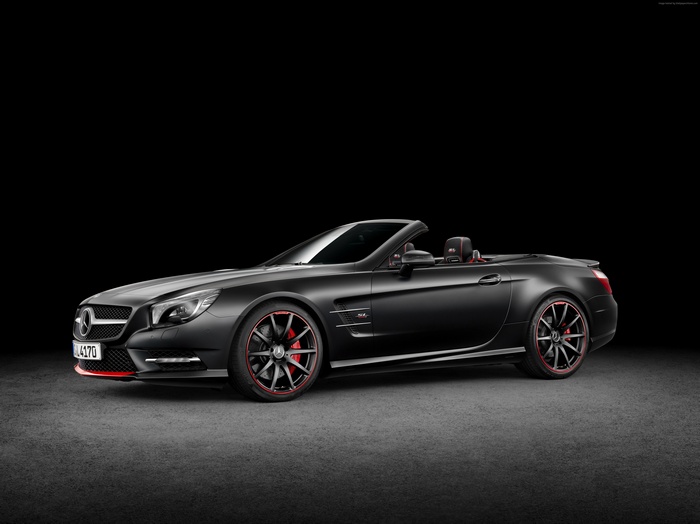 Matte Black Mercedes-Benz SL-Class Convertible