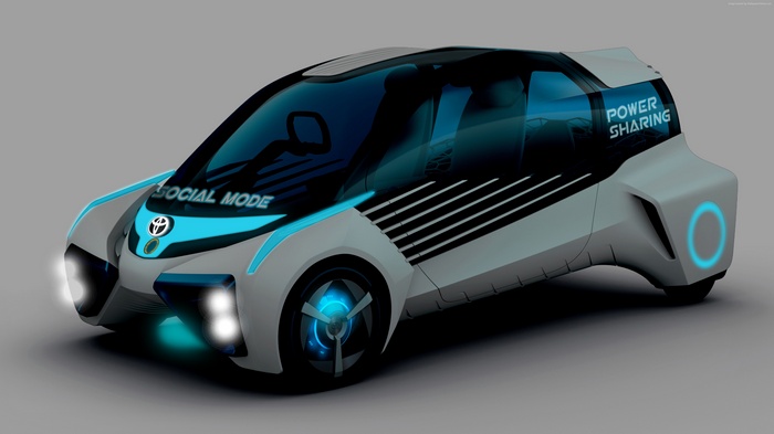 Toyota FCV Plus concept car with "Social Mode" and "Power Sharing"