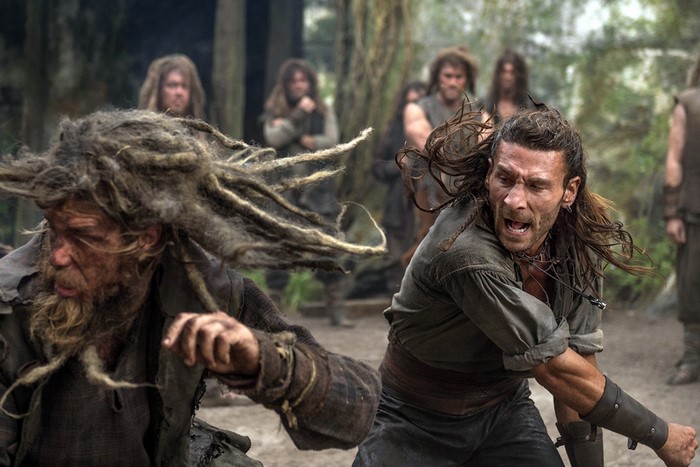 Pirates fighting in a forest, Black Sails