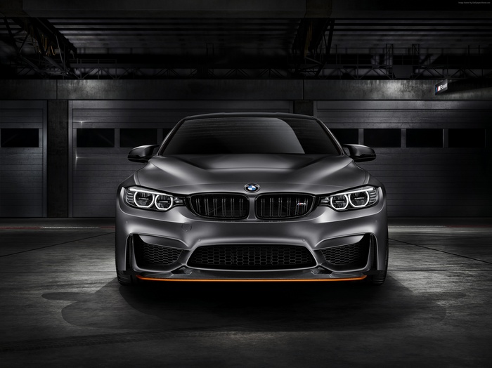BMW M4 GTS in a garage