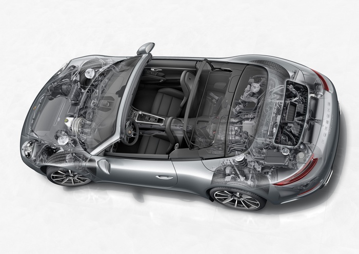 Porsche 991.2 Carrera Cabriolet Cutaway