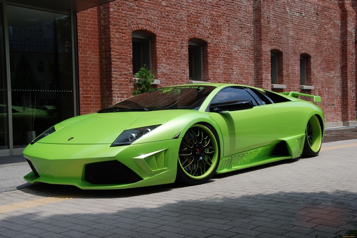 Green Lamborghini Murcielago