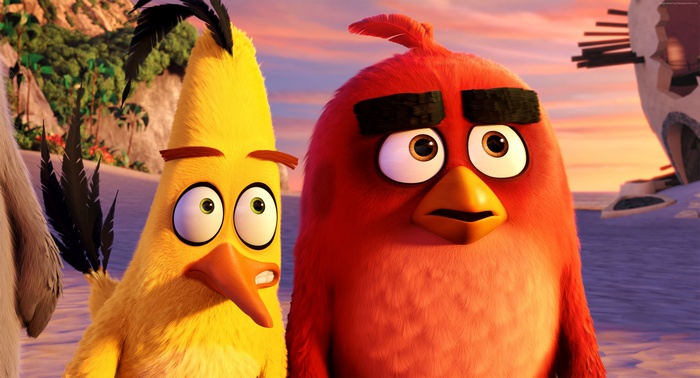 Red and Chuck from The Angry Birds Movie