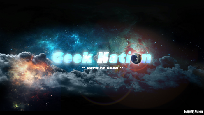 Geek Nation "Born To Geek" Space Nebula