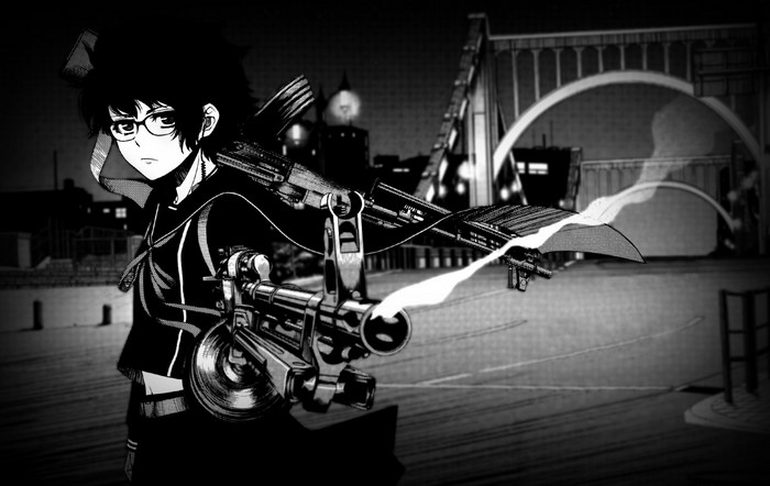 Shinazu no Ryouken character with guns