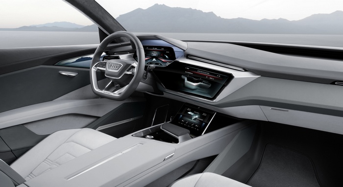 Audi e-tron quattro electric SUV interior