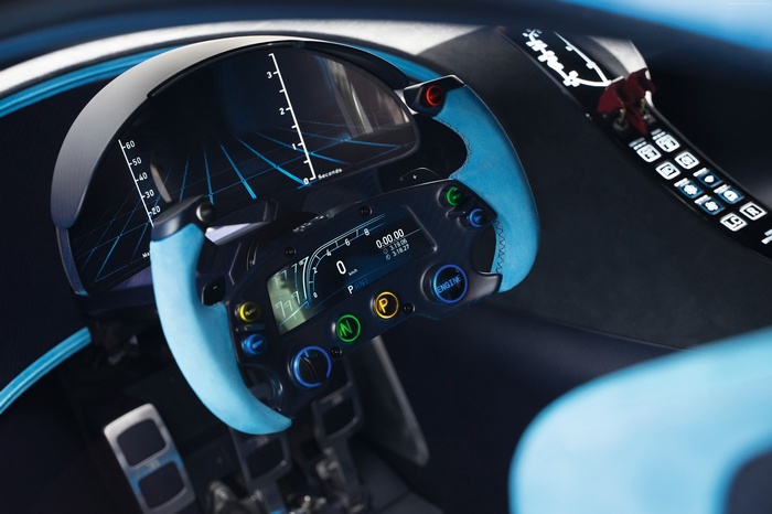 Bugatti Steering Wheel and Dashboard