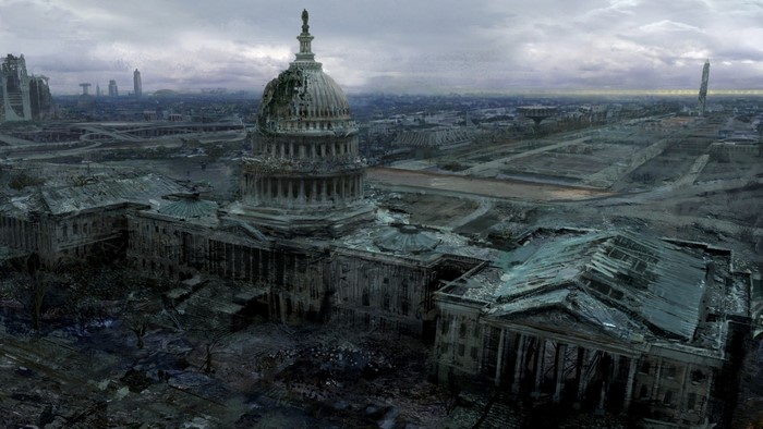 Ruined Capitol Building in Fallout 3